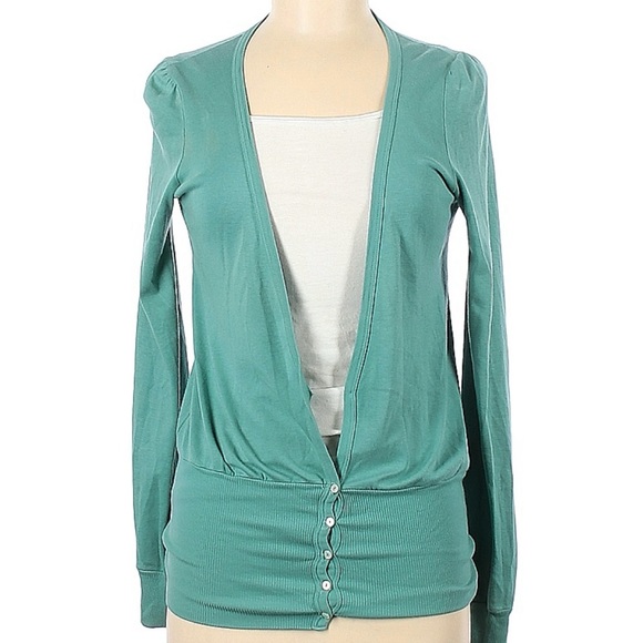 Splendid Turquoise Cardigan - Picture 2 of 5